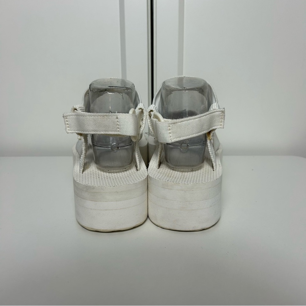 Teva Flatform Universal Platform White Sandals Sl… - image 5